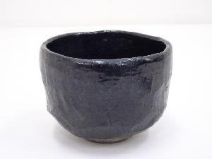 砥部焼　友澤波六造　黒釉茶碗